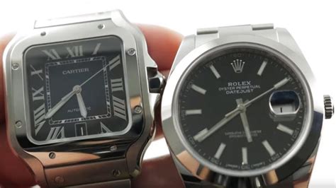 cartier santos or rolex datejust|Cartier Santos vs Rolex Datejust.